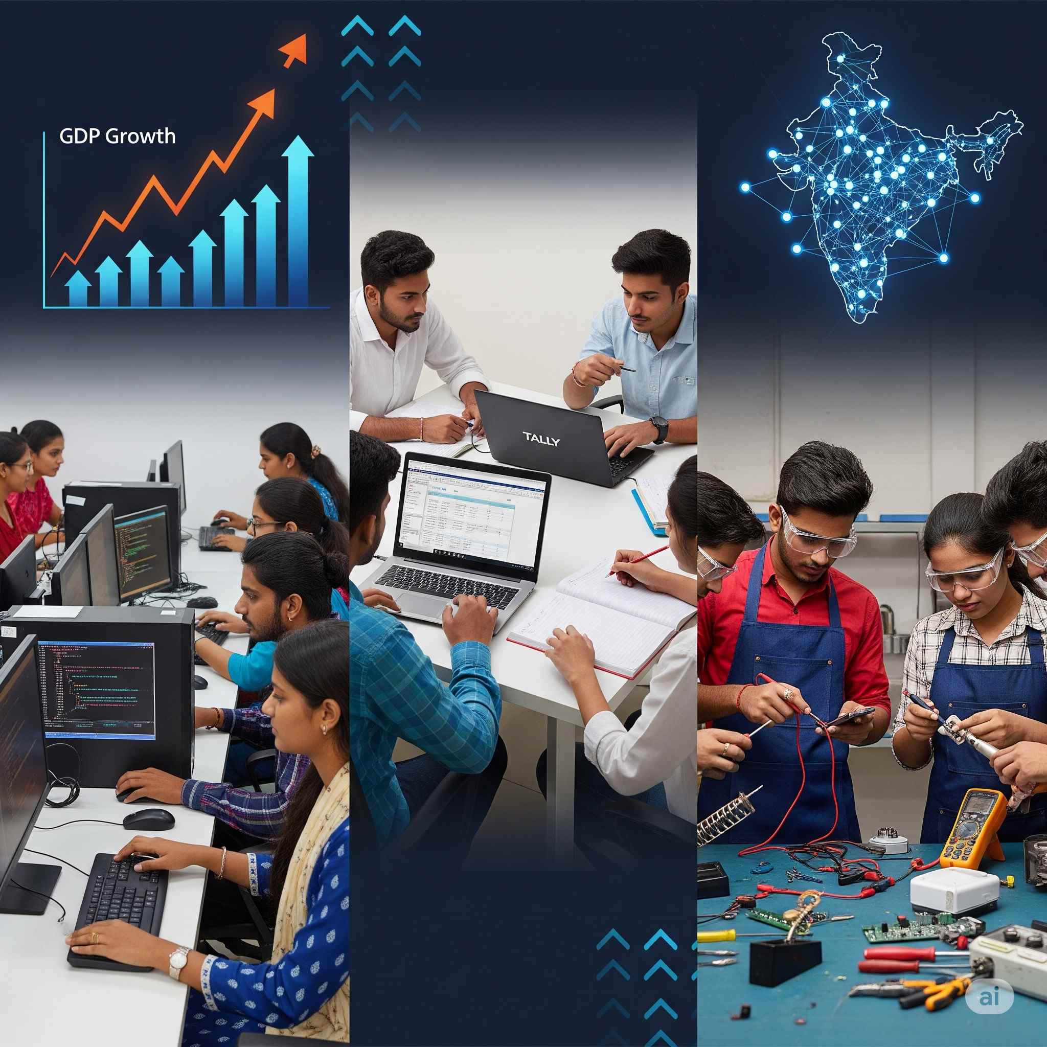 skill development economic growth India